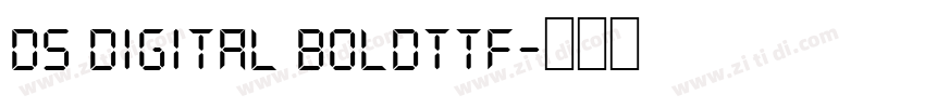 DS Digital Boldttf字体转换
